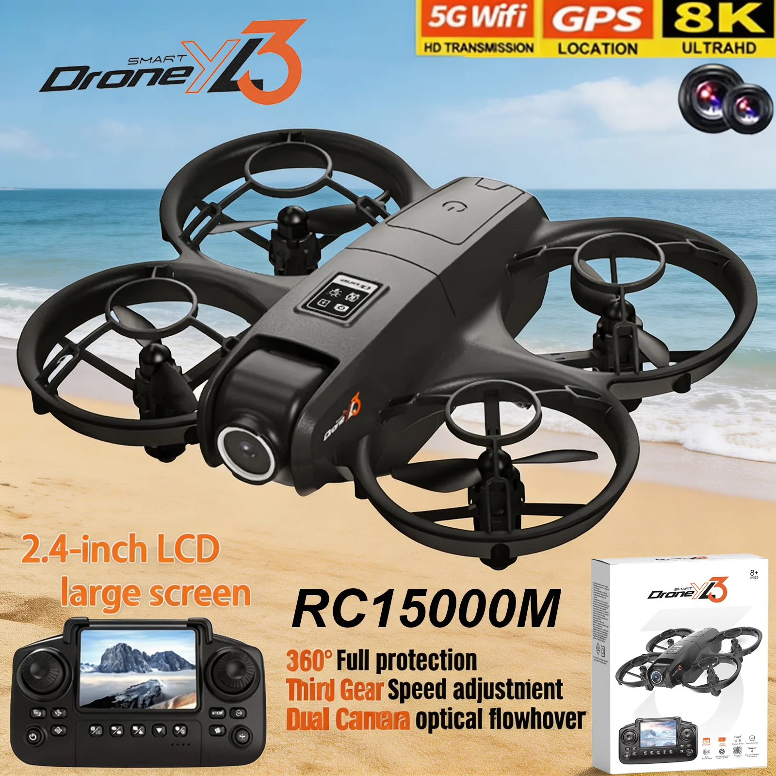 New YL3 RC Drone 8K 1080P Wide - Drone Kit Professional incelemesi ve fiyatı